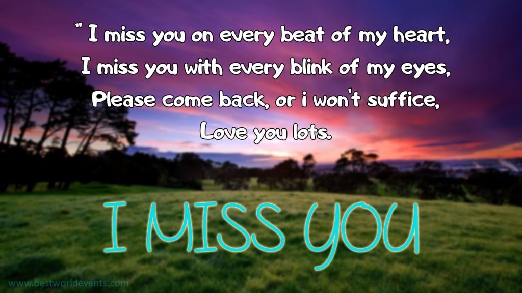 I Miss You Wishes & Images Miss You
