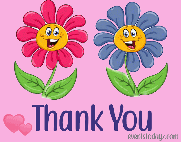 Thank you flowers gif
