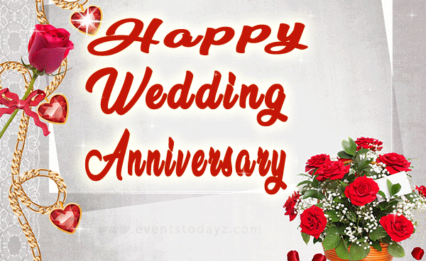 Happy Wedding Anniversary Invitation GIFs With Quotes