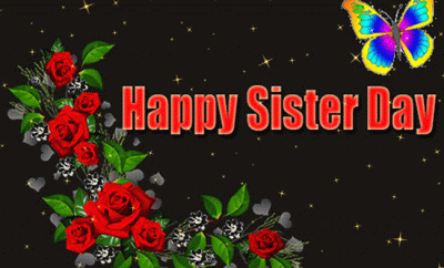 happy sister day gif
