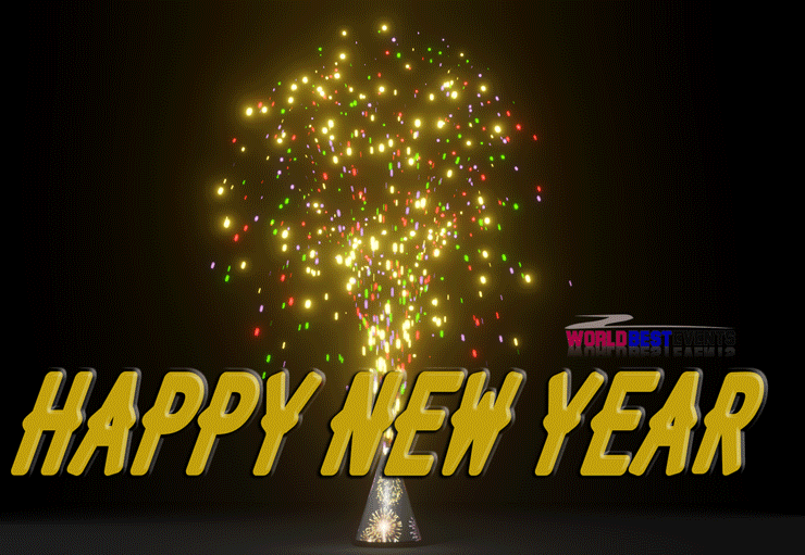 happy new year gif fireworks ground 2024
